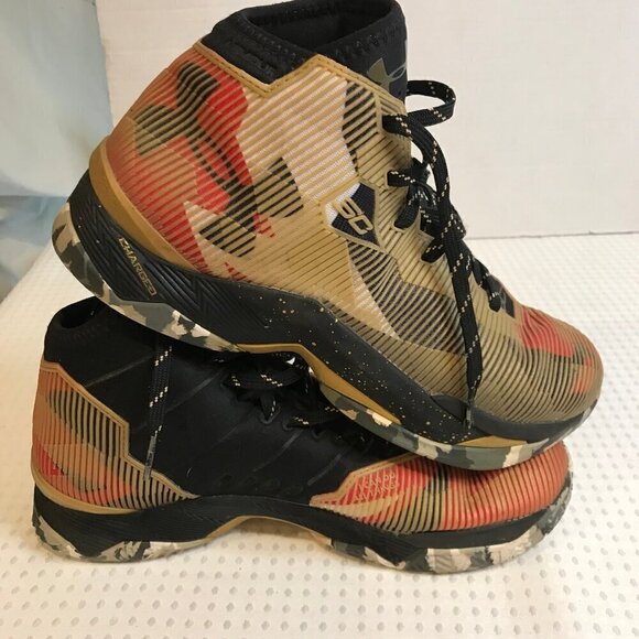 UNDER ARMOUR STEPH CURRY 2.5 GOLD MENS BASKETBALL SHOE SIZE 9.5 - Picture 7 of 8